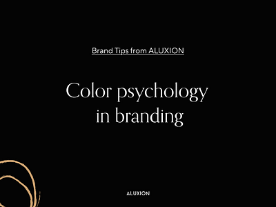 The importance of color psychology in branding aluxion brand brand design brand identity branding branding design color colors design design agency marketing psychology strategic design tips