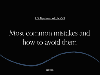 UX Tips aluxion design minimal tips ux