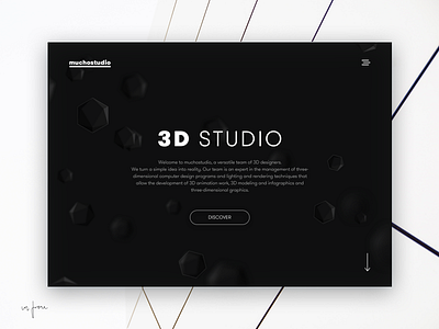 web design concept - Muchostudio art clean concept design minimal studio web