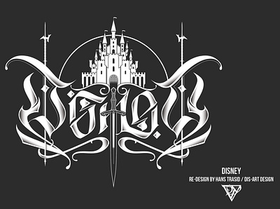 DISNEY - Metal Logo Re-Design branding graphic artwork logo vector
