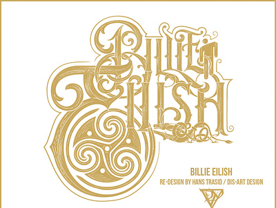 Billie Eilish logo re-design billieeilish graphic artwork logo typography vector