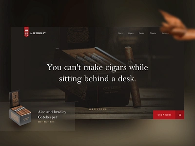 Alec Bradley Cigars - home redesign brasil brazil cigar cigarette cigarettes cigars family old school oldschool redesign smoke smoker smoking tradition traditional uiboost web design webdesign webflow website