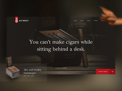 Alec Bradley Cigars - home redesign