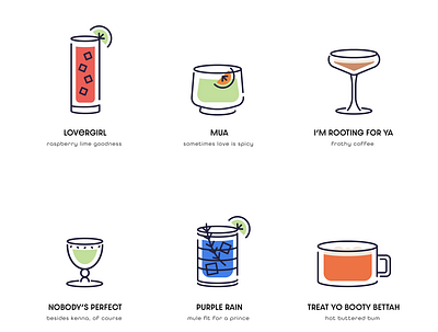 Cocktail Menu bar cocktail design flat happyhour icon illustration menu vector