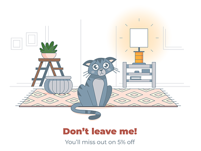 Guilt Trip branding cat decour design home illustration interior kitty lighting livingroom marketing rug vector