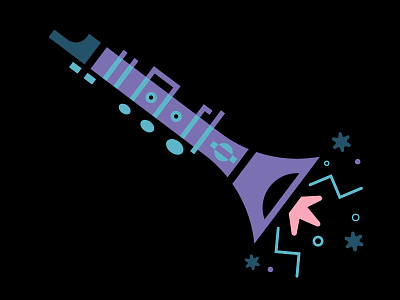 Clarinet app clarinet design education icon illustration instrument music sound ux