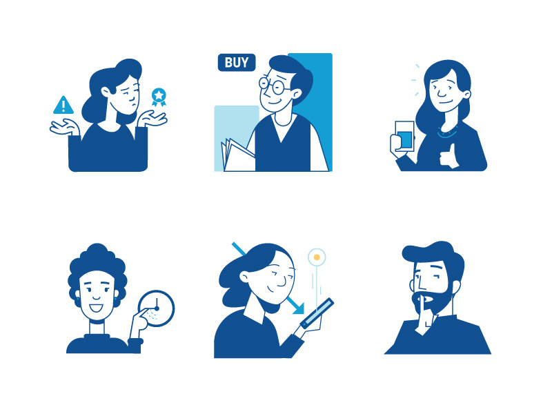 Traders thepointstudio icon design color vector illustration