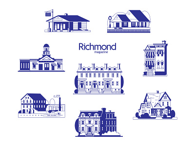 Tote Bag bag block canvas design history icon illustration magazine product richmond vector virginia