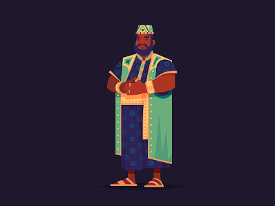 Mansa Musa civilization color design game gold history illustration leader mali mansamusa onemoreturn vector