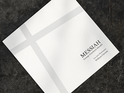 Music album / G.F. Händel / Messiah digipack graphicdesign musicalbum typography