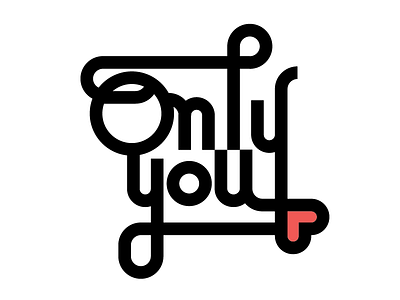 Only you barcelona branding calligraphy heart lettering love modular sergi delgado typography vectorial