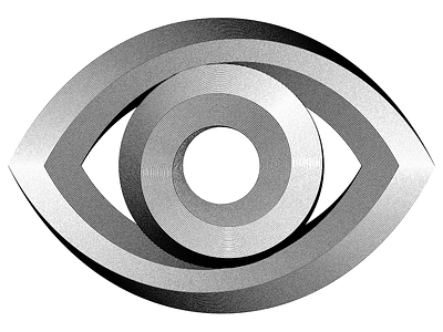 EYE design eischer engraved eye graphic design illustration illustrations impossible shape logo modular op art opart optical art sergi delgado typography