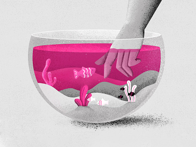Deep Transparency aquarium blog post fish illustration insurance lemonade transparency