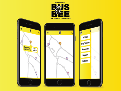 BusBee app mockup app app design application design travel