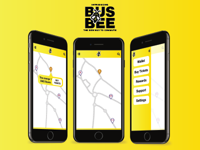 BusBee app mockup