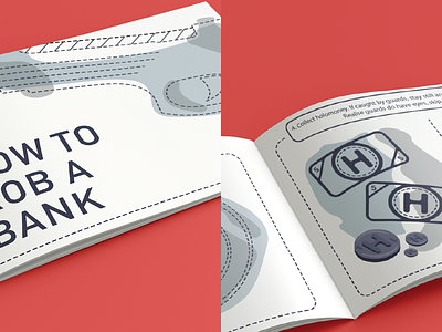 College work: How to rob a bank college design manual typography
