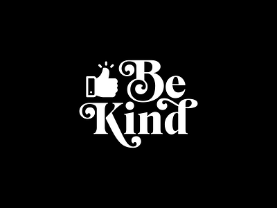 Be Kind branding design kind logo logotype typo typography typologo vector