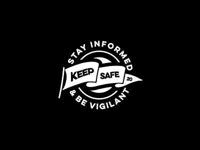 Keep Safe badgedesign branding design icon logo logotype ncov19 safe safety typography vector