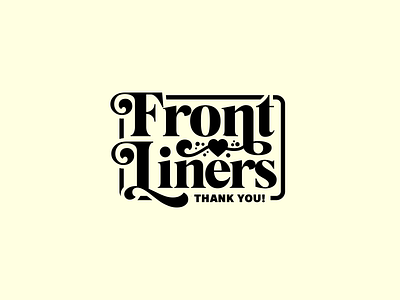 Frontliners branding clean covid covid 19 covid 19 covid19 design frontliners logo logotype typography vector