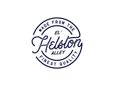 Helston Alley design font font awesome logo logodesign typography