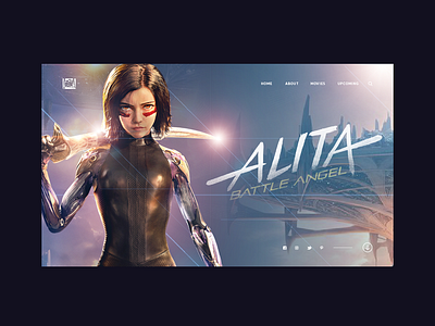 Alita: Battle Angel 20thcenturyfox alitabattleangel design landingpage movies ui uidesign webdesign websitedesign