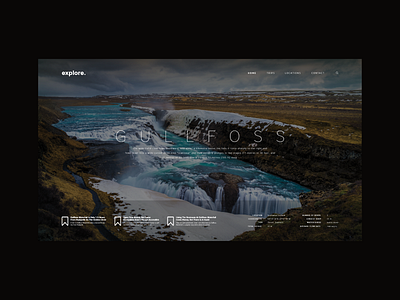 Gullfoss design landingpage ui uidesign webdesign websitedesign