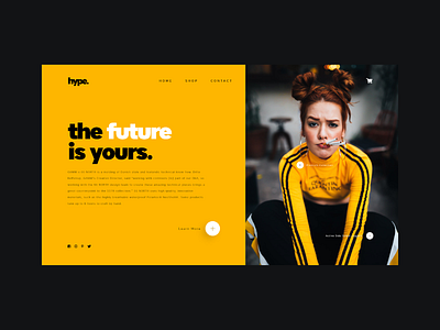 hype. design landingpage uidesign webdesign websitedesign