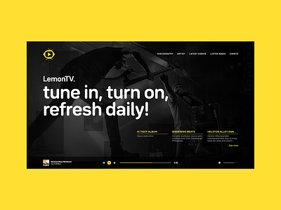 LemonTV design landingpage ui uidesign webdesign websitedesign