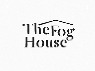 The Fog House fog house house logo illustration logo logodesign logotype minimal type typedesign typo logo typogaphy vector