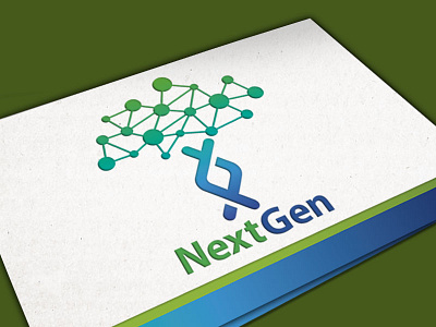 NextGen Logo 2d branding business card design genetic graphic lettering logo type typography vector