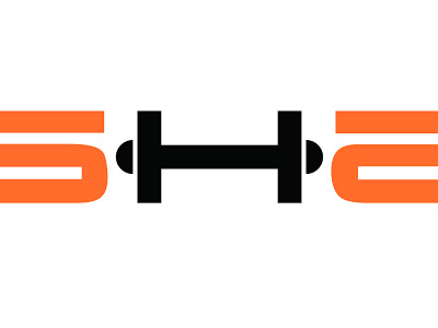 Asha Fitstyle Logo 2d branding design dumbbell fitness gym logo sketch texture type typography vector