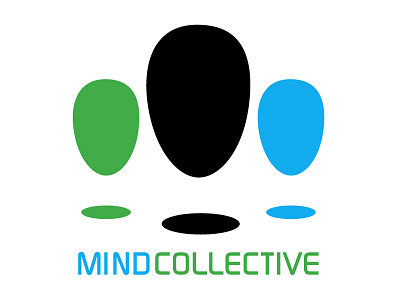 Mind Collective logo 2d branding design flat graphic icon illustration lettering logo texture typography vector