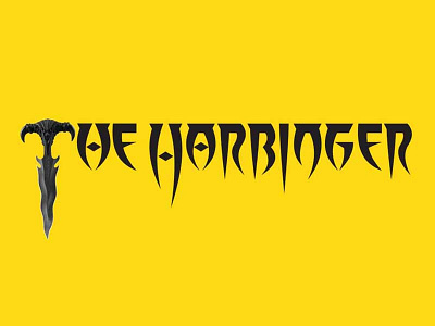 The Harbinger Movie Logo 2d branding design graphic illustration lettering logo movie texture thriller typography vector
