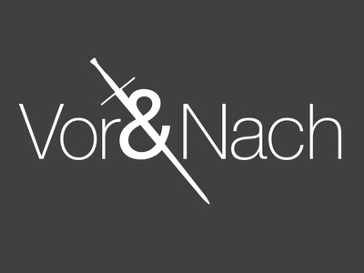 Vor & Nach branding design digital logo print typography