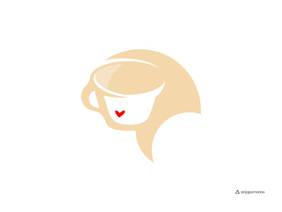 Coffee Lady Logo branding character coffee coffee cup coffee shop colors concept design lady logo logo branding logo bussines logo design logo inspiration personal logo vector woman