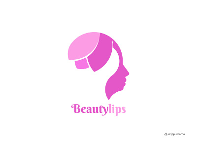 Beautylips Logo branding design girl logo logo branding logo bussines logo design logo inspiration personal logo tulips vector woman