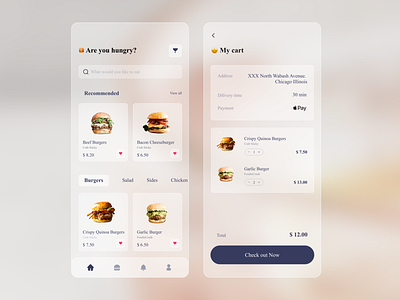 100-day design challenge - Food app