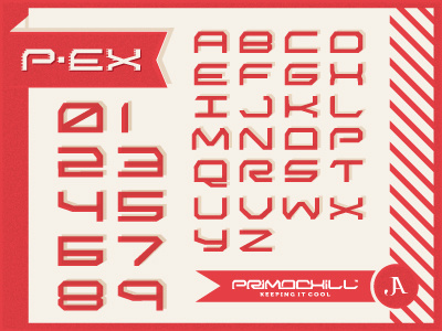 P Ex Type acosta java logo type typeface