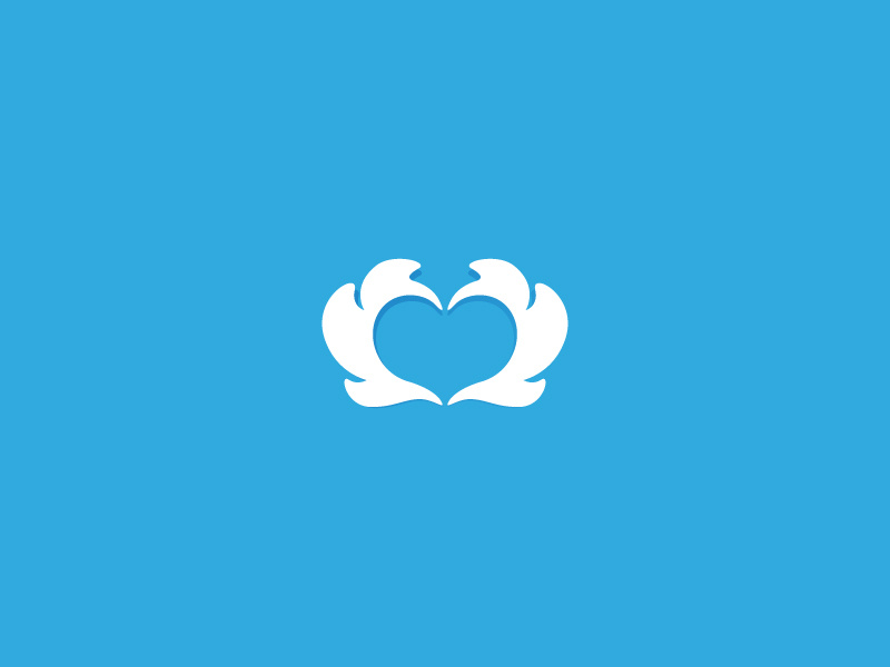 API wing wings heart logo
