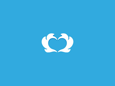 API heart logo wing wings