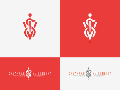 Savannah Veterinary caduceus icon imagemark logo monogram savannah snake veterinary