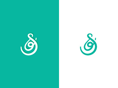 S + Ampersand ampersand characters flowing logo monogram s type