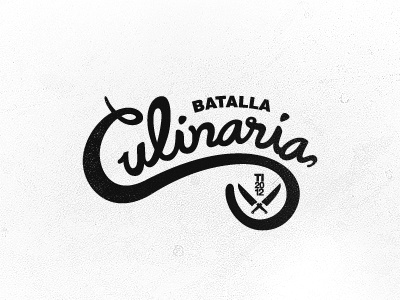 Bc Final acosta battle culinary custom identity java knife lettering logo script type
