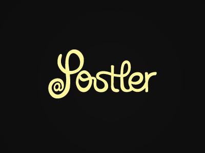 Postler2 @ acosta custom email identity java lettering logo post script type