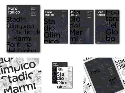 Foro Italico Poster Series editorial design italy modern poster poster art print design symbol icon typography