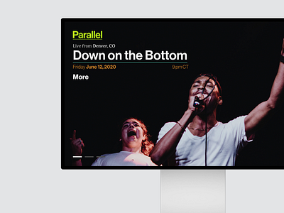 Parallel UX/UI branding design desktop application music ui user flow ux virtual