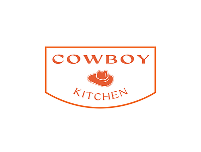 Cowboy kitchen brand identity branding cowboy hat icon kitchen logo vector