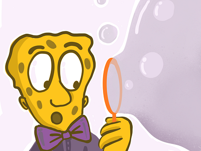 Bubble man! bubbles character character design concept design illustration spongebob spongebob squarepants