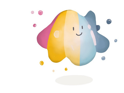 Floating! bubbles character character design concept design illustration photoshop pride 2020 pridemonth procreate vector