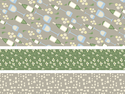 White Wine Pattern grapes graphics icons illustrator pattern wine